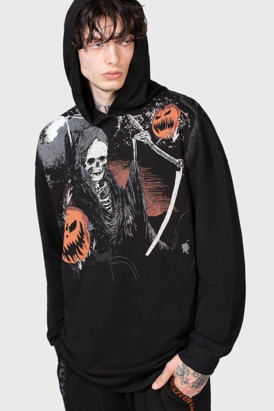 0000000952804 - Scythe Oversized Hoodie Kapuzenpullover schwarz in XL