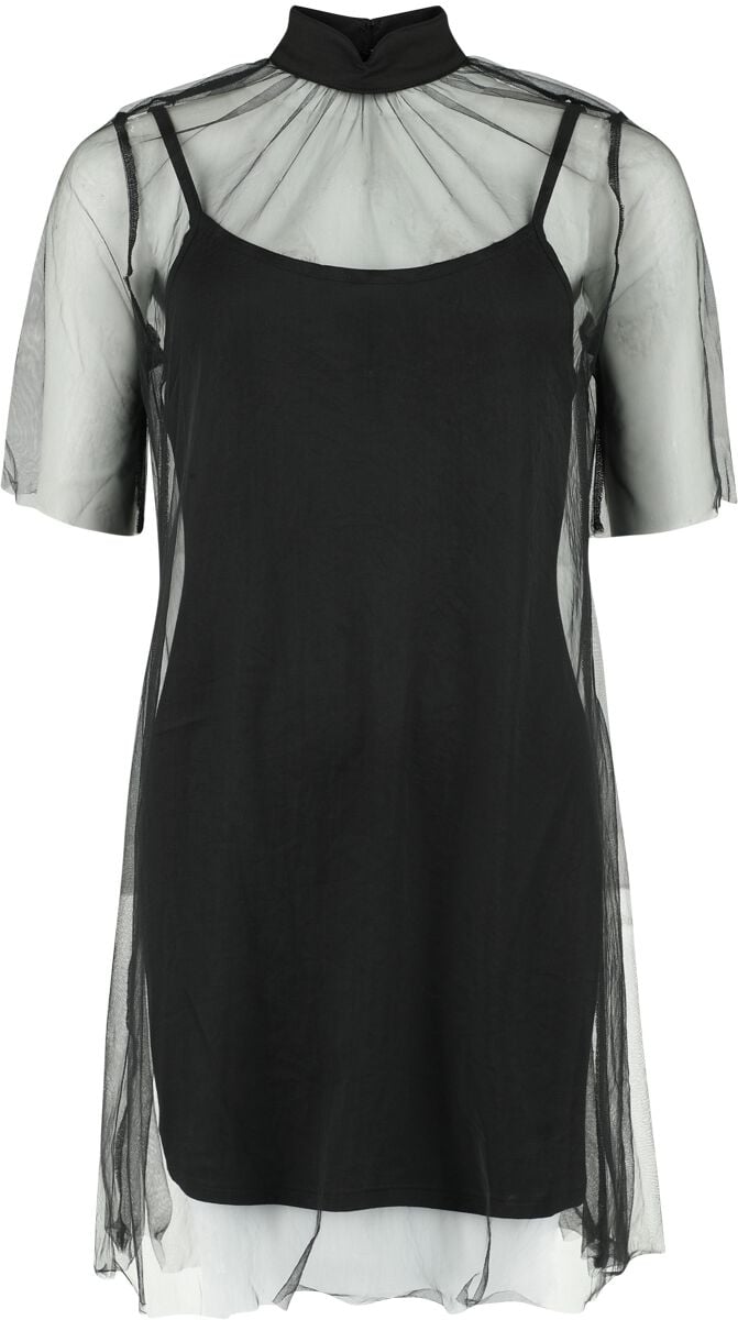 0000001011906 - Ravaged Spirit Mini Dress Kurzes Kleid schwarz in XL