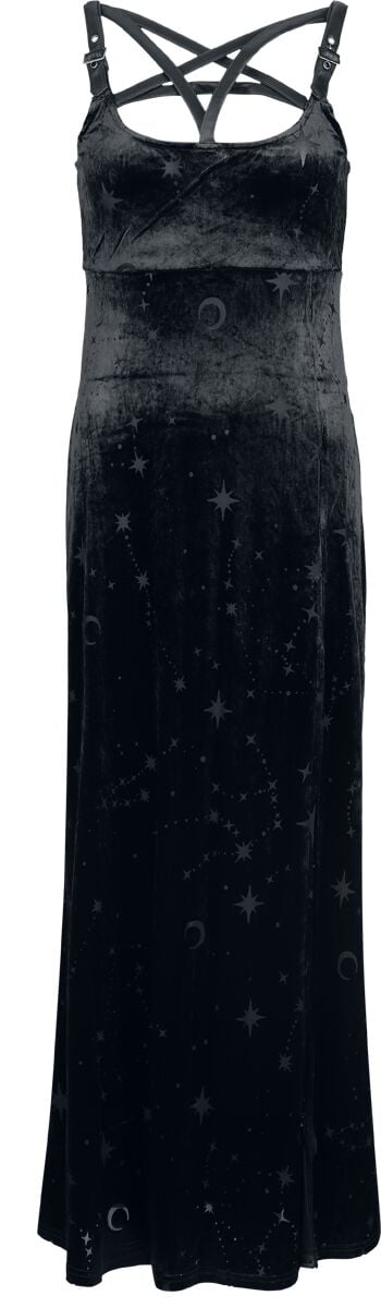 0000001119107 - Coma Star Maxi Dress Langes Kleid schwarz in XS