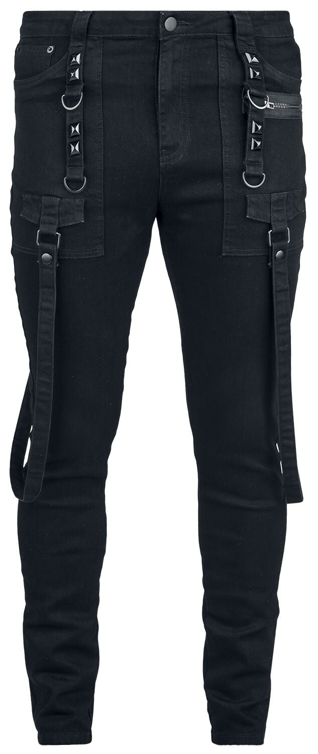 0000001153606 - KIHILIST Bondage Trousers Jeans schwarz in XL