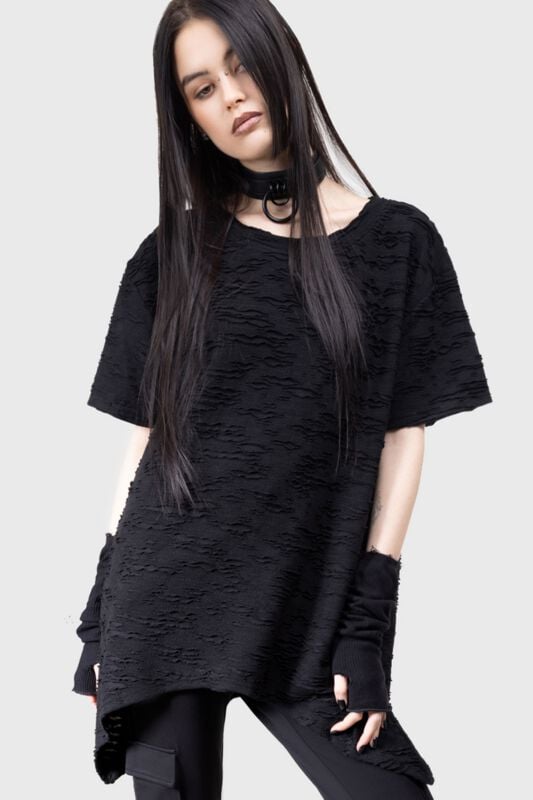 0000001258004 - Phantasmira Top T-Shirt schwarz grau in XS