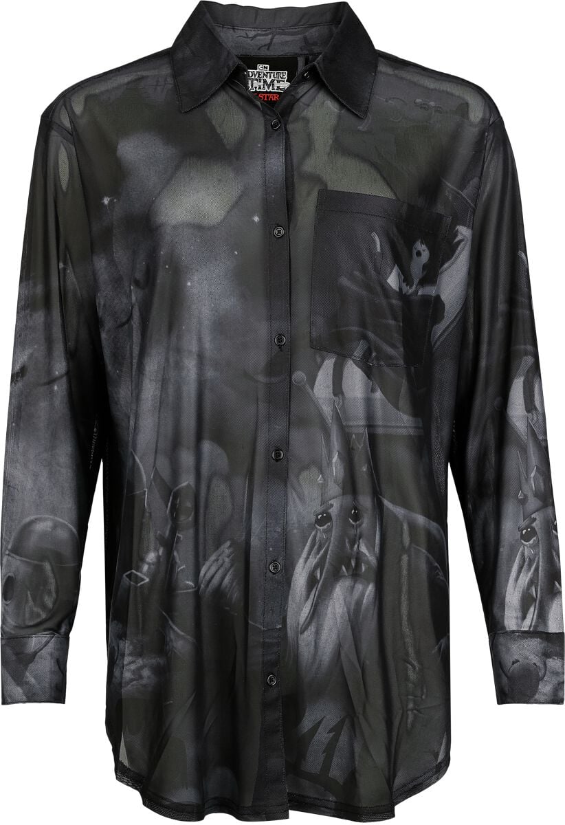 0000001321609 - - Adventure Time Shirt Langarmhemd schwarz grau in XL