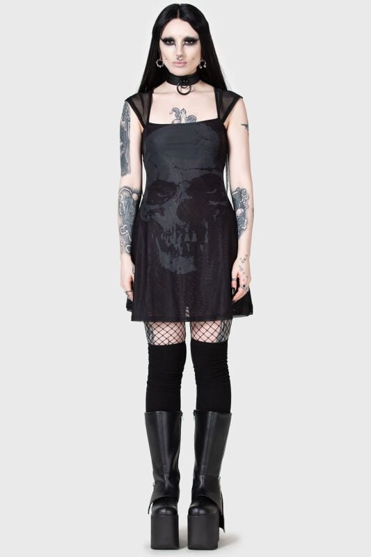 0000010757000 - Death Valley Mini Dress Kurzes Kleid schwarz in XXL