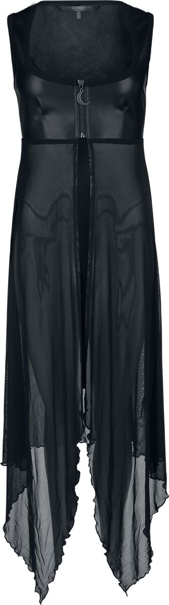 0000011519003 - Acendance Duster Mittellanges Kleid schwarz in XXL