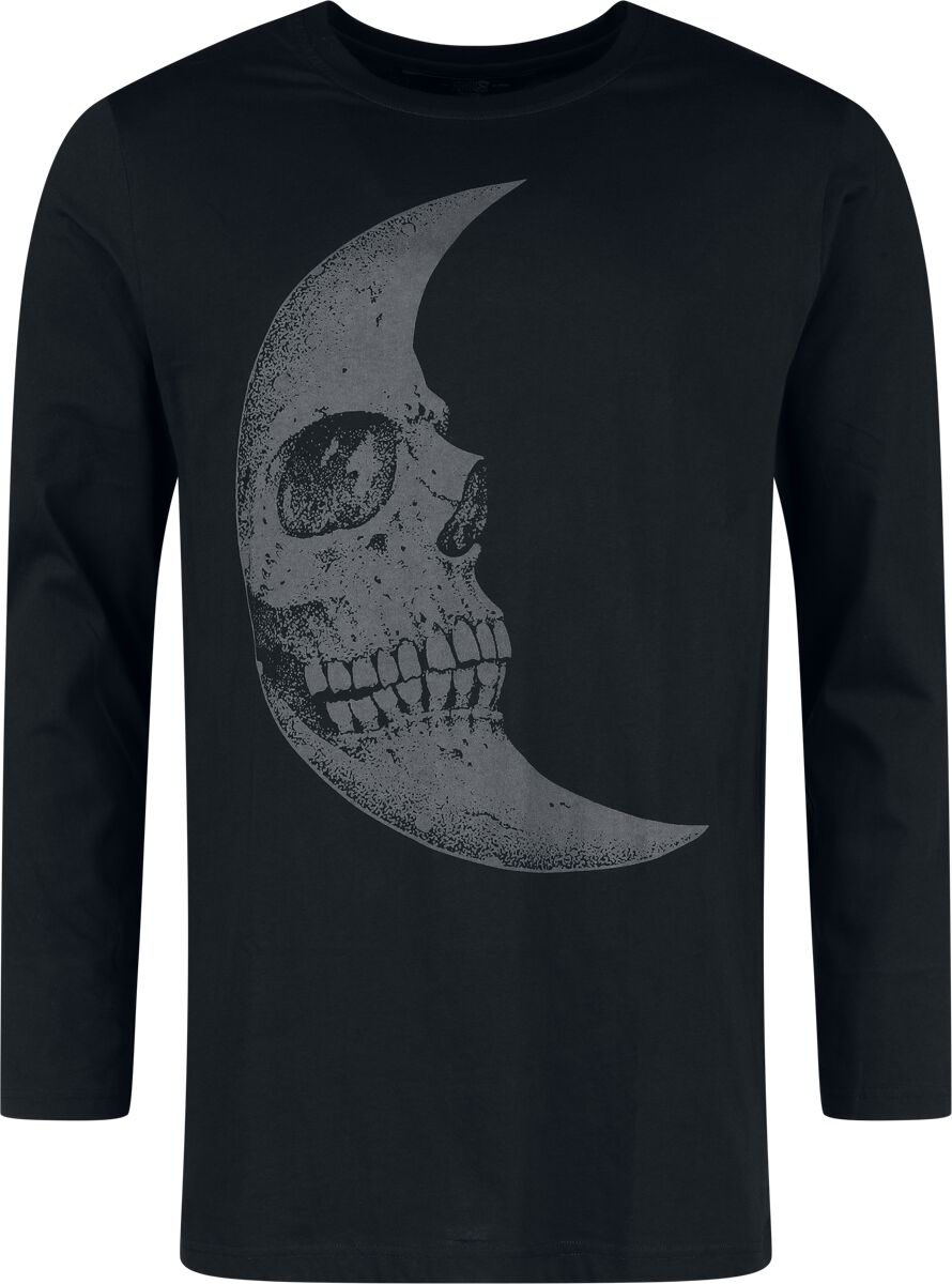 0000011535003 - Lunar Crescent Long Sleeve Top Langarmshirt schwarz in XXL