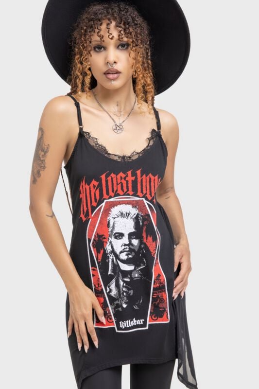 0000012309009 - The Lost Boys - Boardwalk Cami Dress Kurzes Kleid schwarz in XXL 0000012309009 - The Lost Boys - Boardwalk Cami Dress Kurzes Kleid schwarz in XXL