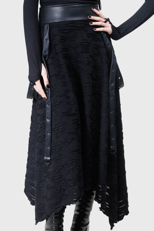 0000012576401 - Gloomara Skirt Mittellanger Rock schwarz in 4XL 0000012576401 - Gloomara Skirt Mittellanger Rock schwarz in 4XL