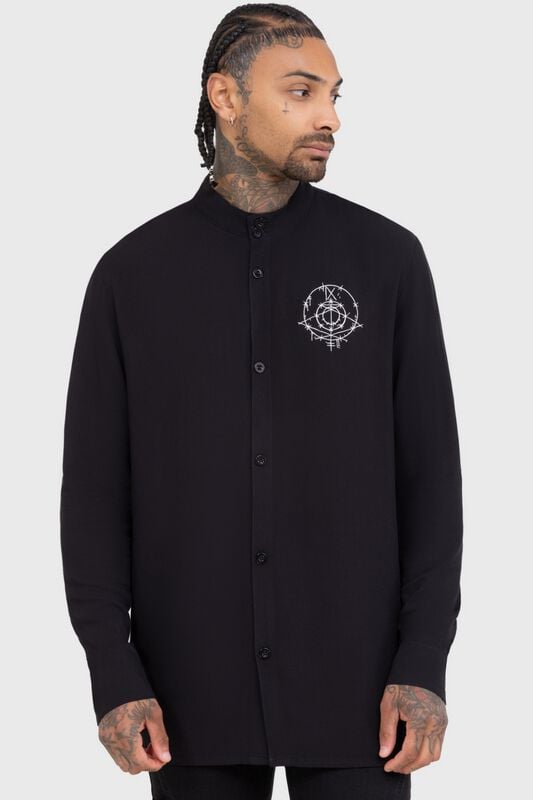 0000013089009 - Ashes To Ashes Mens Shirt Langarmhemd schwarz in XXL