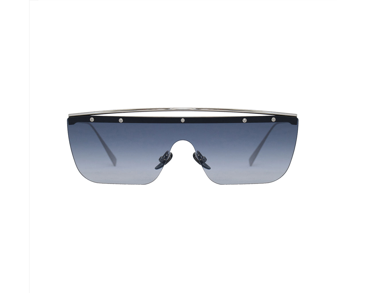 0000031235006 - Damen Tommy A11S177 Gläser SONNENBRILLEN Steckdose Metall Silber Blau Maske