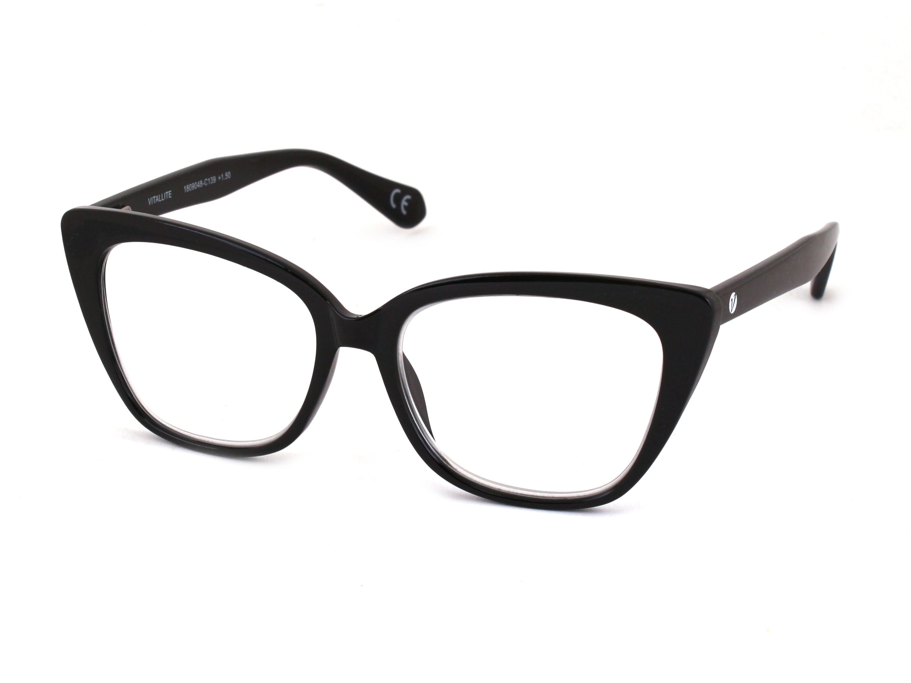0000033591018 - Damen MOD 511 Lesebrillen Acetat Schwarz Schmetterling 0000033591018 - Damen MOD 511 Lesebrillen Acetat Schwarz Schmetterling