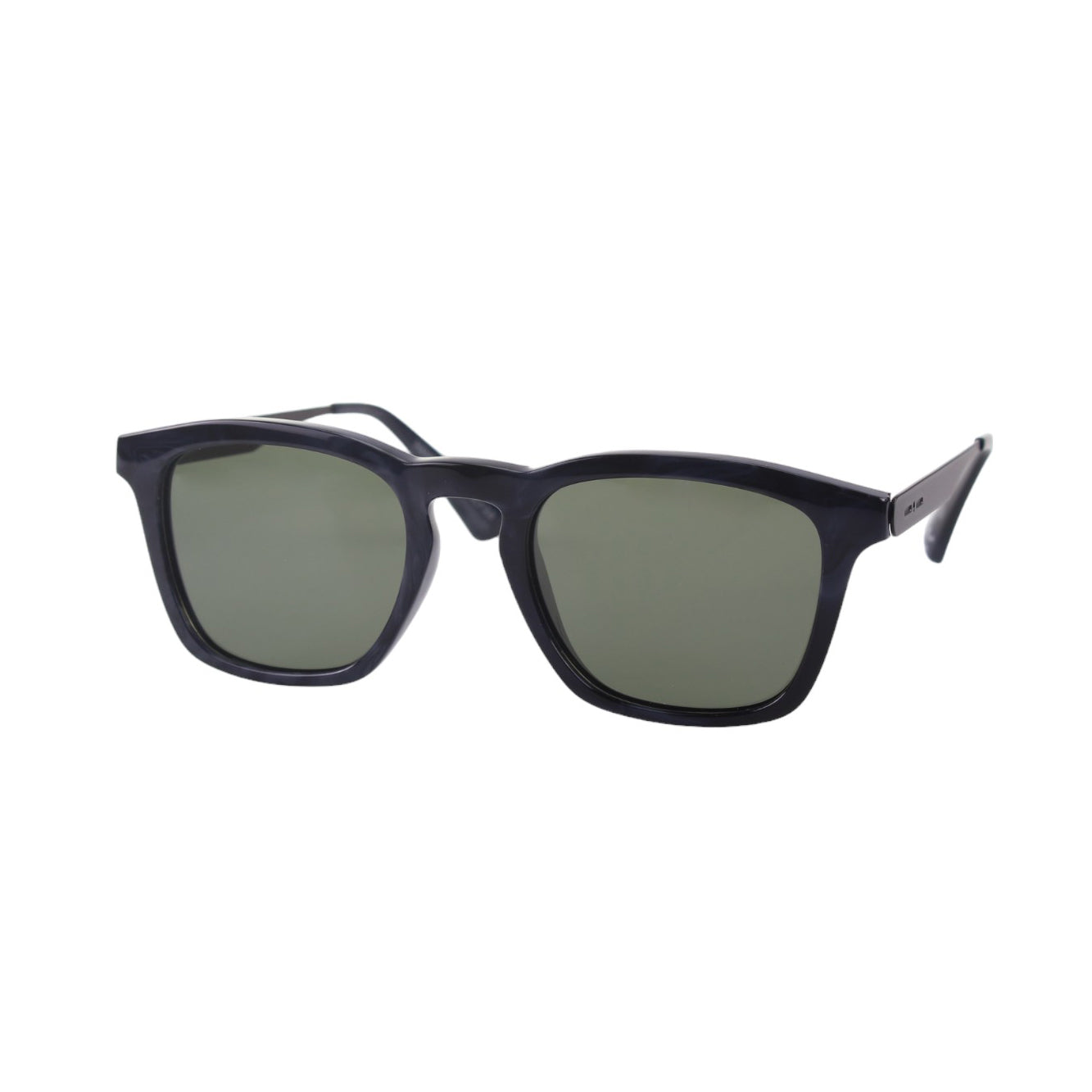 0000039186010 - Unisex 5812 Nero-Grigio G15 Gläser SONNENBRILLEN Steckdose Acetat Schwarz Grün G15 Quadratisch Polarisiert