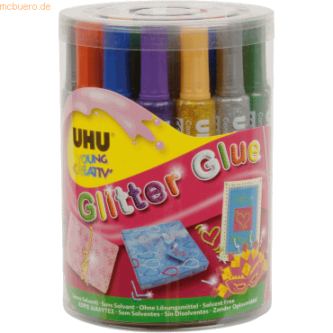 0000040267760 - 24 x Uhu Klebstoff Young Creativ Glitter Glue Original 20ml VE=24 Tube