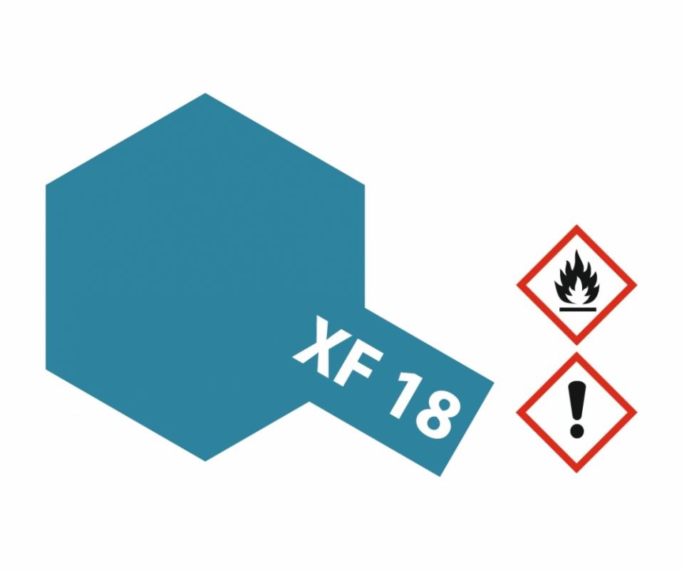 0000045035654 - XF-18 Mittelblau - matt [10 ml]