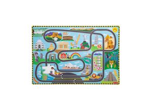 0000772310093 - Puzzle - Race Around the World Tracks 48 pcs Boden