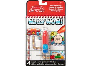 0000772401777 - Malblock WATER WOW! - FAHRZEUG-PFADE mit Stift