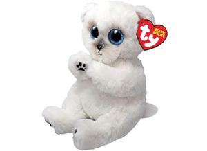 0008421415007 - Beanie Babies Bellies Wuzzy Bear White 15cm