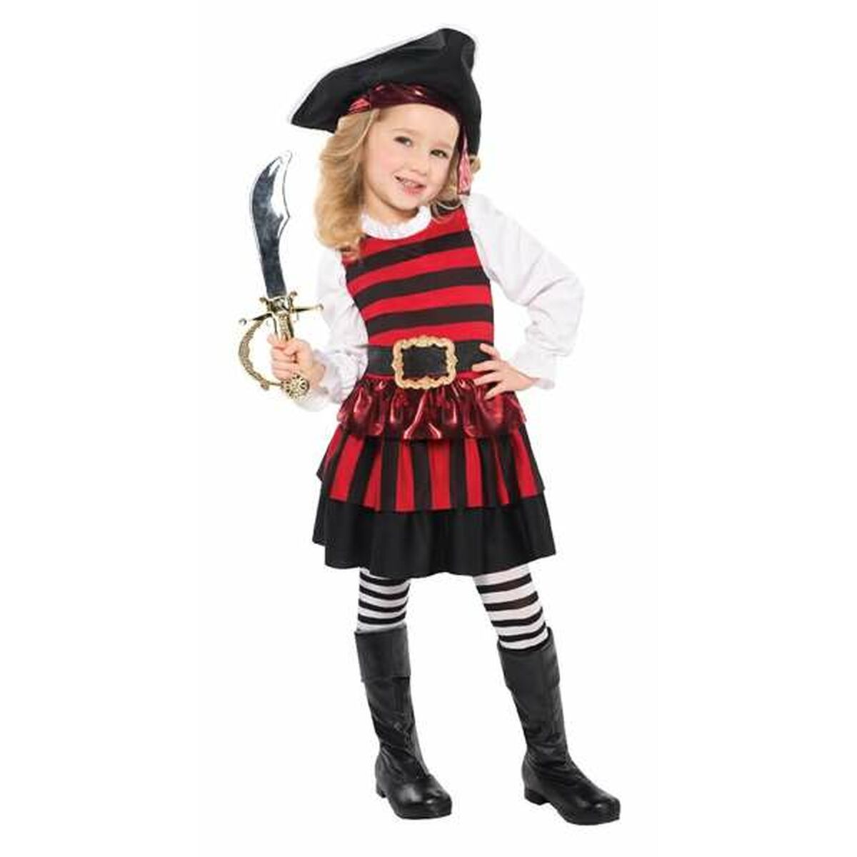 0013051457853 - Verkleidung für Kinder Little Lass Pirat 4-6 Jahre 0013051457853 - Verkleidung für Kinder Little Lass Pirat 4-6 Jahre