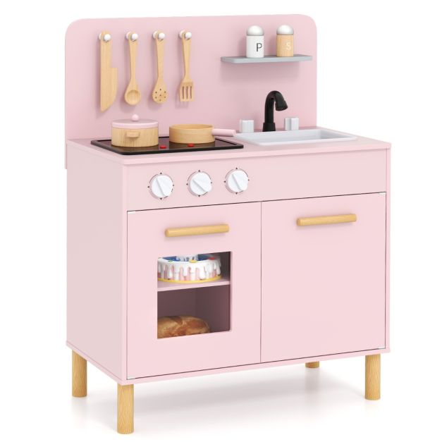 0015706453074 - Play Kitchen - Inkl Licht Sound & Zubehör - 55 x 31 x 75 cm - Pink