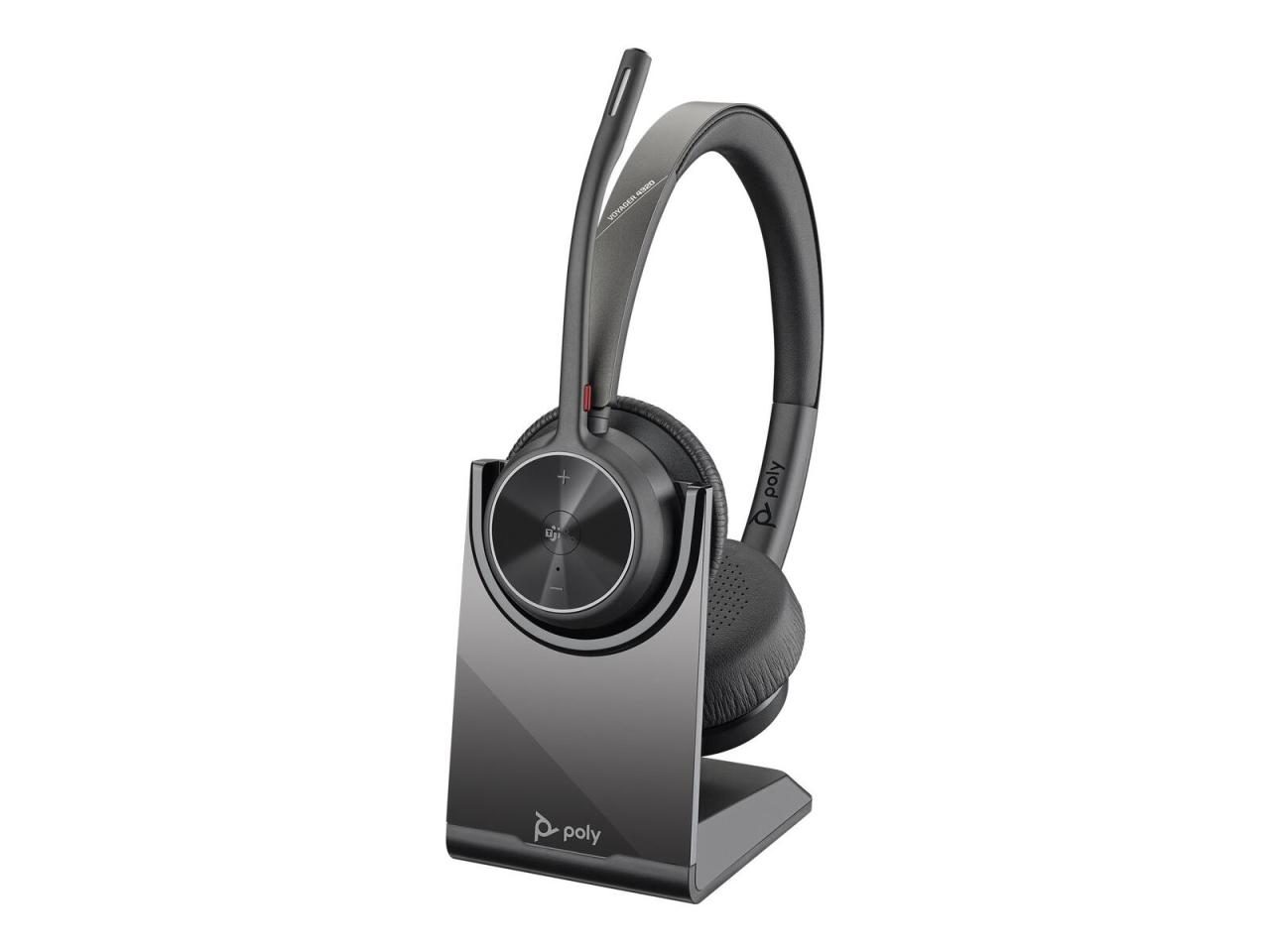 0017229174306 - Poly BT Headset Voyager 4320 UC Stereo USB-A mit Stand