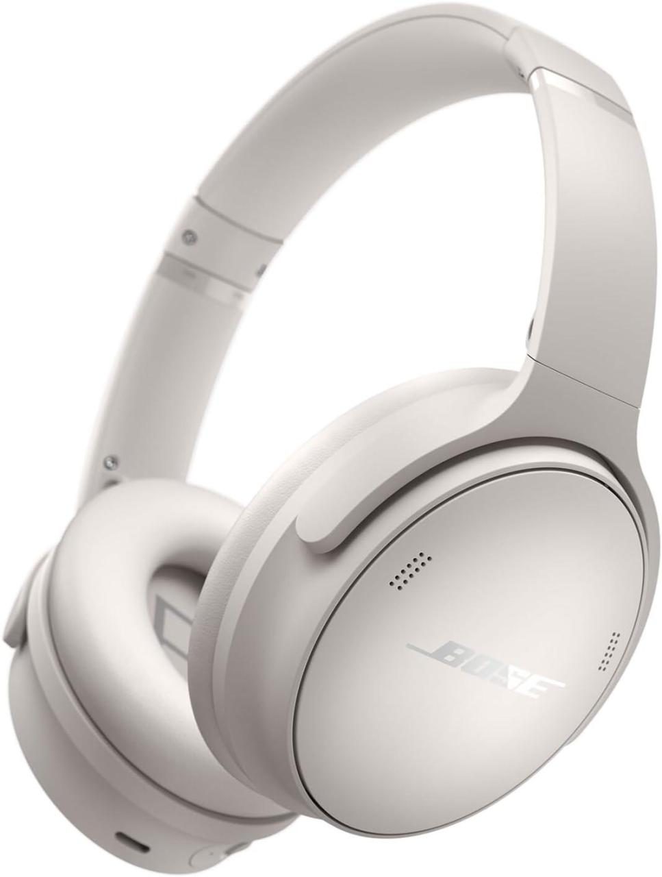 0017817848985 - BOSE Over-Ear-Kopfhörer QuietComfort Noise Cancelling Kopfhörer Kopfhörer 2 Modi Anpassbare Einstellungen Audiokabel mit integriertem Mikrofon weiß (smoke white) Bluetooth Kopfhörer