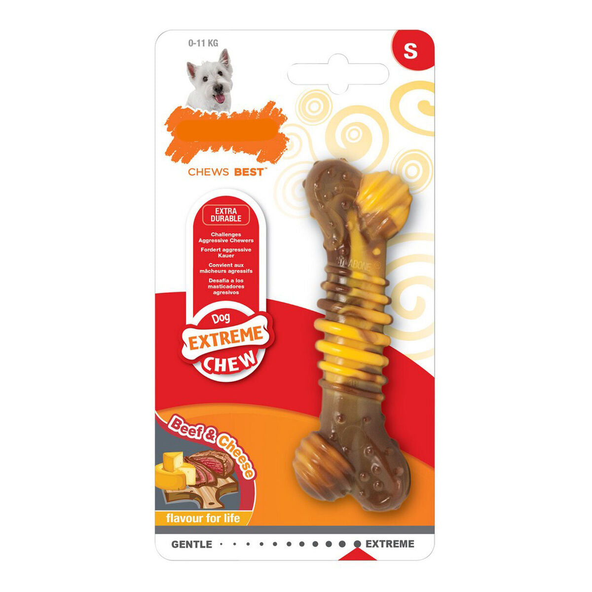 0018214834359 - Beißring für Hunde Extreme Chew Fleisch Texturiert Käse natürlich XL 0018214834359 - Beißring für Hunde Extreme Chew Fleisch Texturiert Käse natürlich XL