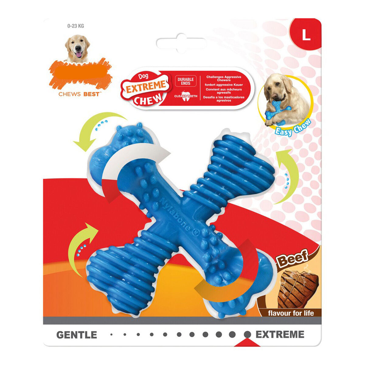 0018214837718 - Beißring für Hunde Dura Chew Kreuz L Rindfleisch 0018214837718 - Beißring für Hunde Dura Chew Kreuz L Rindfleisch