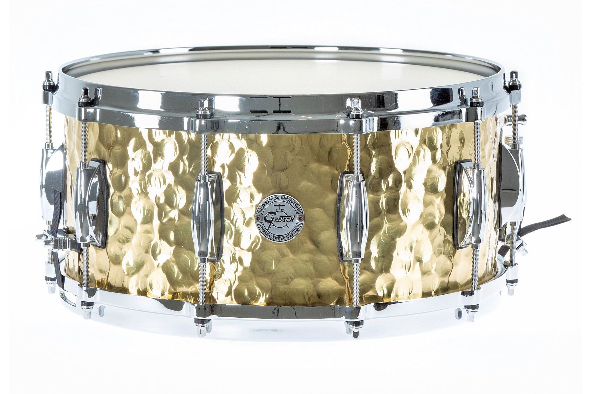 0019239422019 - Gretsch 14x65 Hammered Brass Snare