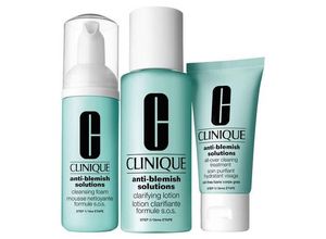 0020714291853 - Pflege Gegen unreine Haut Anti-Blemish Solutions 3-Step Set Geschenkset Cleansing Foam 50 ml + Clarifying Lotion 100 ml + Clearing Moisturizer 30 ml 1 Stk