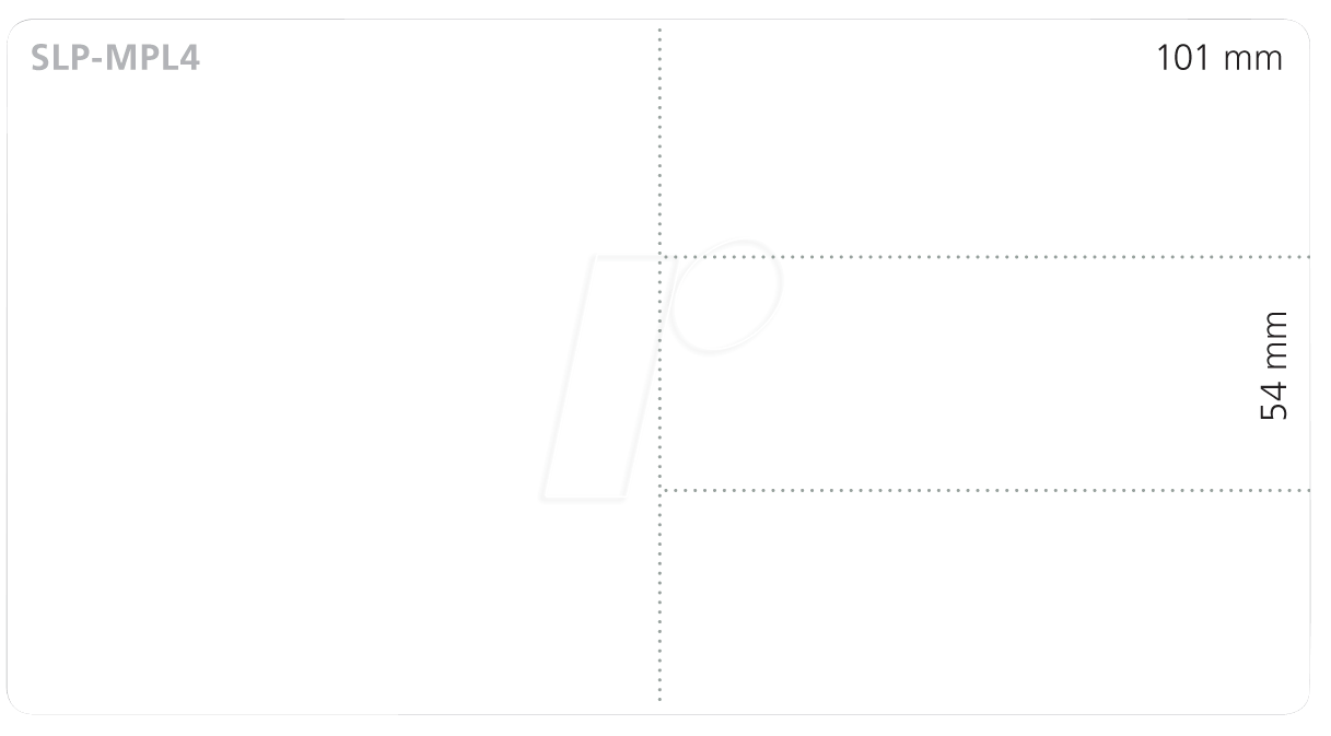 0020963852584 - SEIKO SLP-MPL4 - Etikett Mehrzweck 54 mm x 101 mm weiß