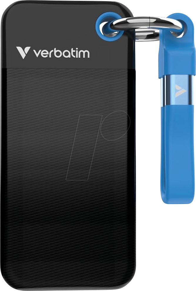 0023942321910 - Blau Verbatim Pocket SSD 1 TB USB Typ-C 32 Gen 2 (31 Gen 2) Schwarz Blau 0023942321910