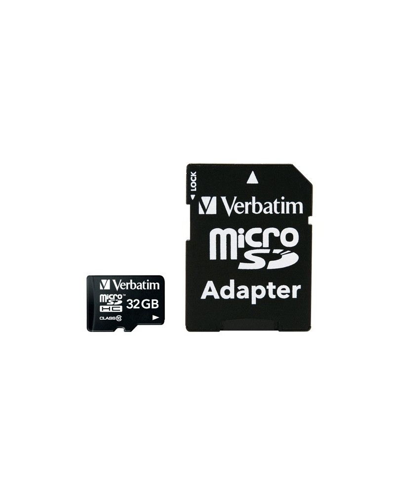 0023942440833 - Speicherkarte Premium 44083 Micro-SDHC mit SD-Adapter Class 10 bis 90 MB s 32 GB 0023942440833 Verbatim