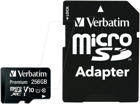 0023942440871 - Premium - Flash-Speicherkarte (SD-Adapter inbegriffen) - 256 GB - UHS Class 1   Class10 - microSDXC UHS-I