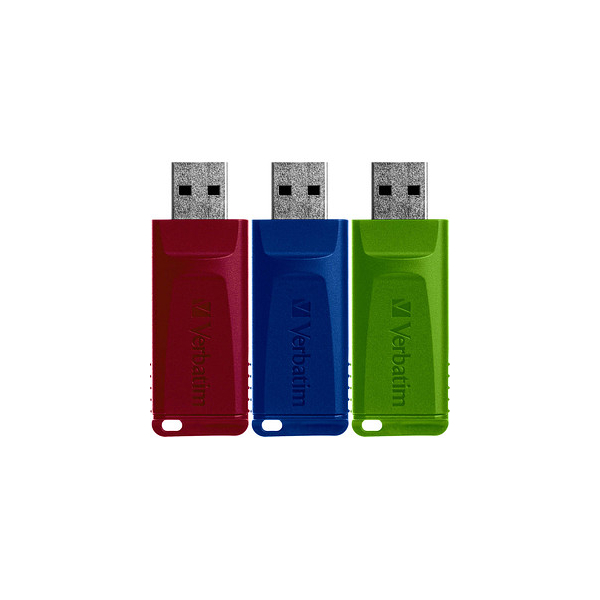 0023942493266 - VERBATIM 49326 - USB-Stick USB 20 16 GB Slider 3er-Pack