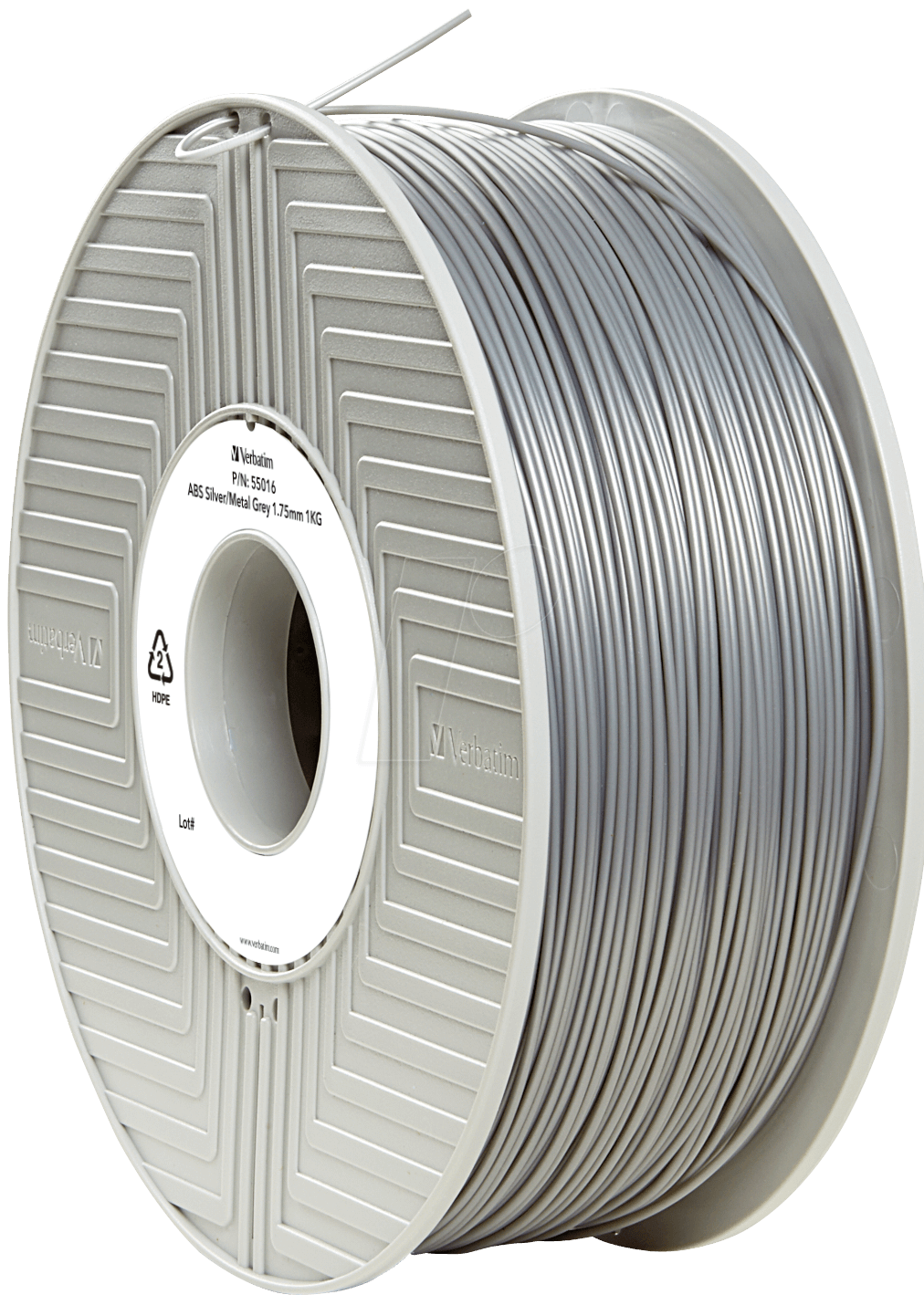 0023942550327 - VERBATIM 55032 - ABS Filament - silber metallgrau - 175 mm - 1 kg