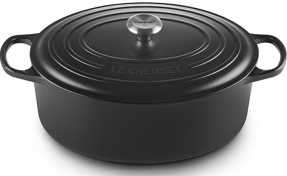 0024147263272 - LE CREUSET® Bräter Signature Gusseisen oval Ø 35 cm 89 l schwarz