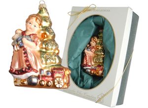 0024762709131 - Christbaumschmuck KREBS GLAS LAUSCHA Mary am Weihnachtsbaum Weihnachtsdeko Christbaumschmuck bunt B8cm H14cm Glas Weihnachtsbaumschmuck mundgeblasen