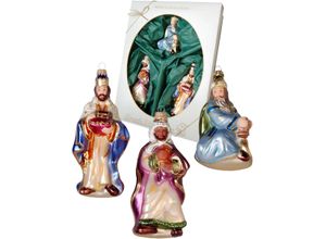 0024762744408 - Christbaumschmuck KREBS GLAS LAUSCHA Die heiligen drei Könige Weihnachtsdeko Christbaumschmuck Weihnachtsbaumschmuck bunt mundgeblasen