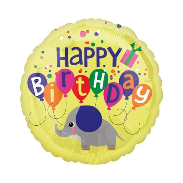 0026635412506 - Folienballon Happy Birthday Elefant 0026635412506 AMSCAN 412500