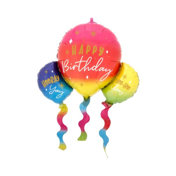 0026635415668 - Folienballon Happy Birthday Balloons 0026635415668 AMSCAN 41566