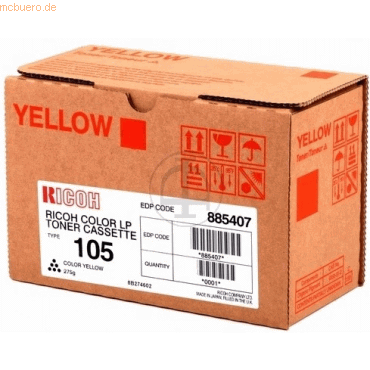 0026649880353 - ORIGINAL 885407 RICOH AP3800C TONER YELLOW