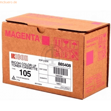 0026649880360 - ORIGINAL 885374 RICOH AP3800C TONER MAGENTA