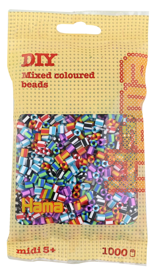 0028178207908 - Hama® Bügelperlen Midi - gestreift Mix 1000 Perlen (6 Farben)