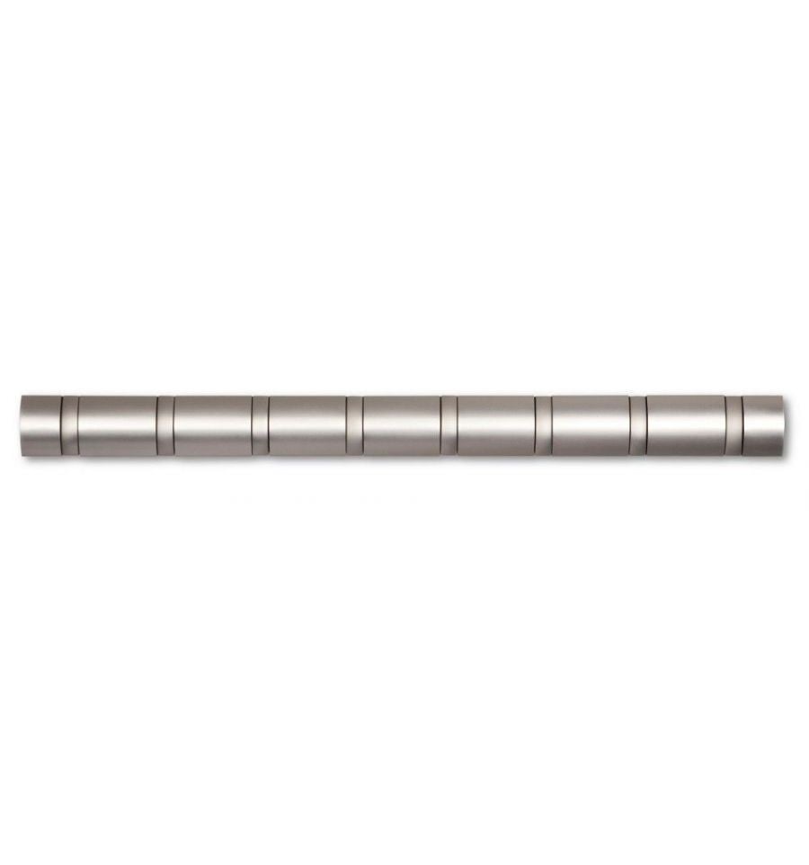 0028295393294 - Wandgarderobe Flip - 8 Haken - klappbar - Nickel - 81x6x3cm