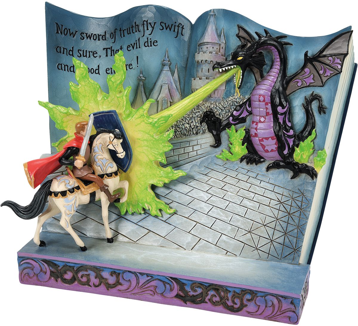 0028399361977 - Love Conquers All - Maleficent Storybook Figurine Statue multicolor