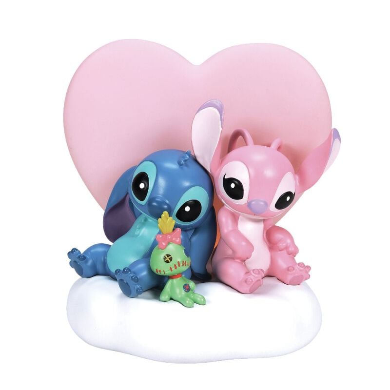 0028399389605 - Stitch & Angel Statue mit Leuchtfunktion Dekoartikel multicolor