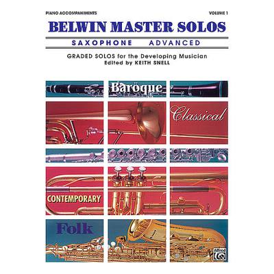 0029156631562 - Belwin master solos 1 - advanced