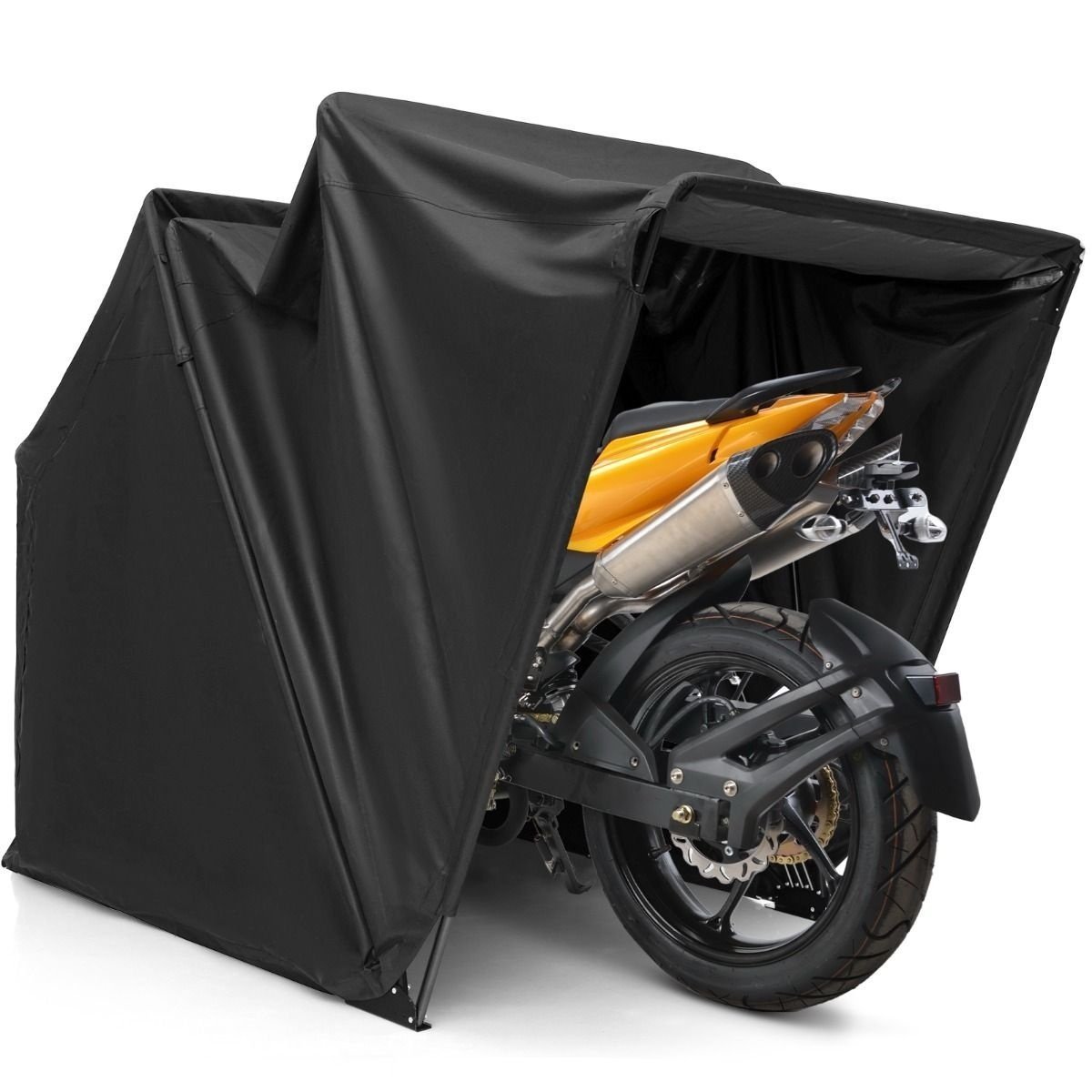 0033616043826 - Motorradständer - Robust - Wetterfest - 345 x 137 x 190 cm - Schwarz