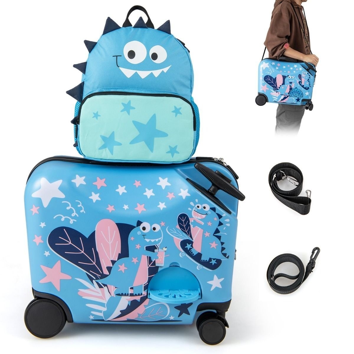 0033616064005 - Travel Set Kids - 18-Zoll-Koffer 12-Zoll-Rucksack - Blau