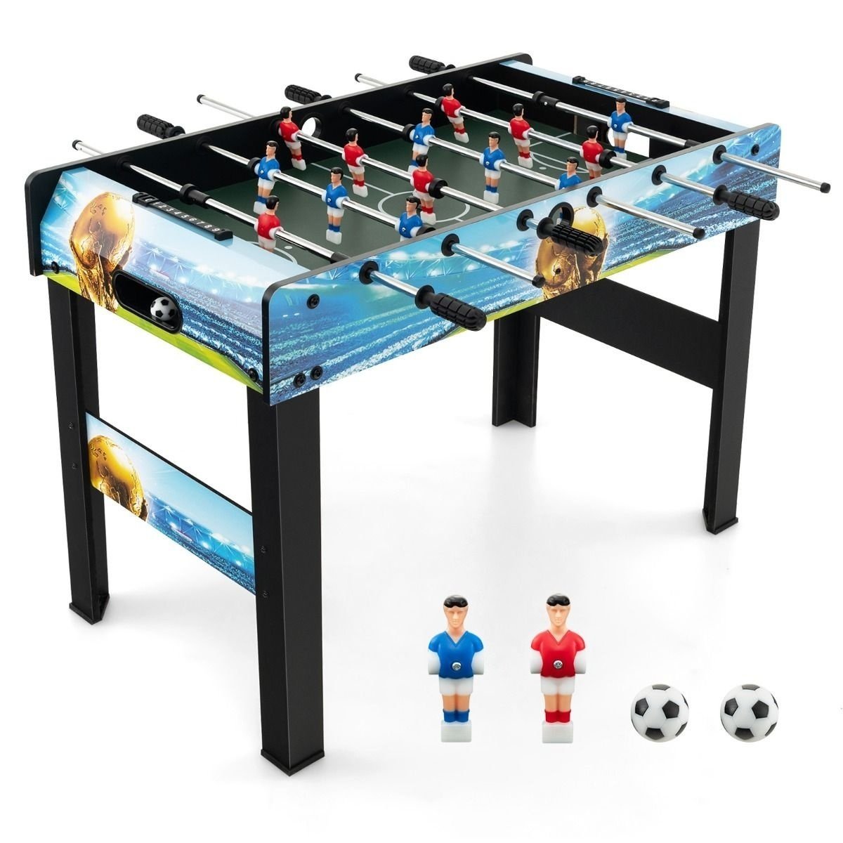 0033616064388 - Mini Tischfußballspiel - inklusive 2 Bälle - mit Punktzähler und abnehmbaren Beinen - 94 x 51 x 685 cm