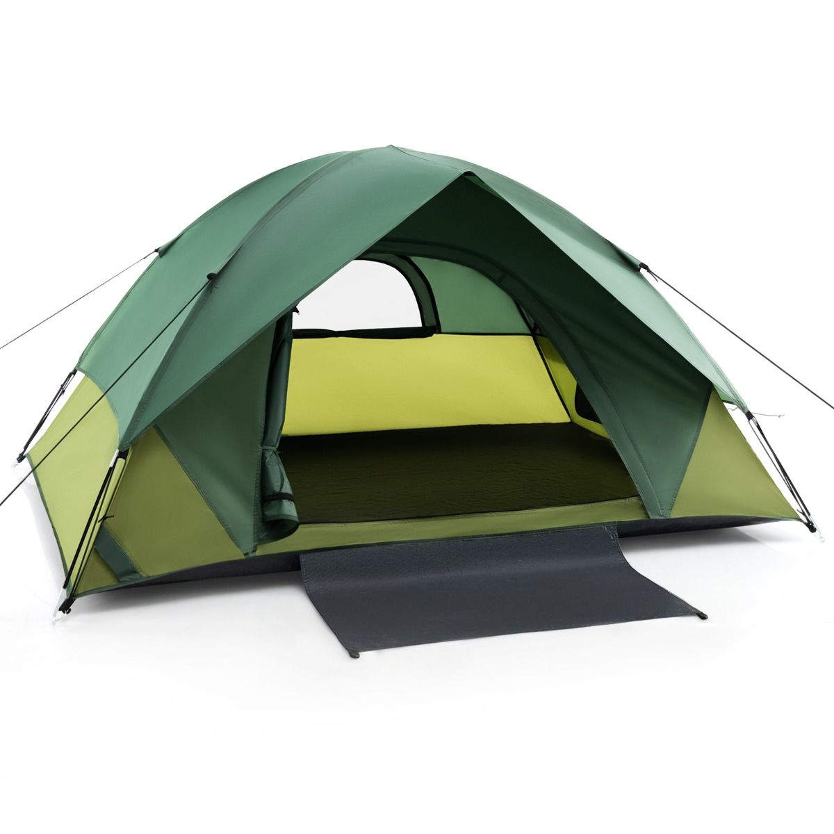 0033616105265 - Camping-Zelt - Inklusive Tragetasche - Leichtgewicht - 216 x 156 x 116 cm - Grün